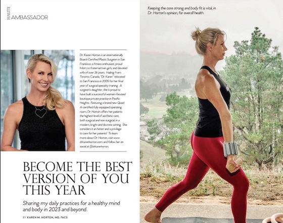 Dr. Horton feature in Haute Living Magazine