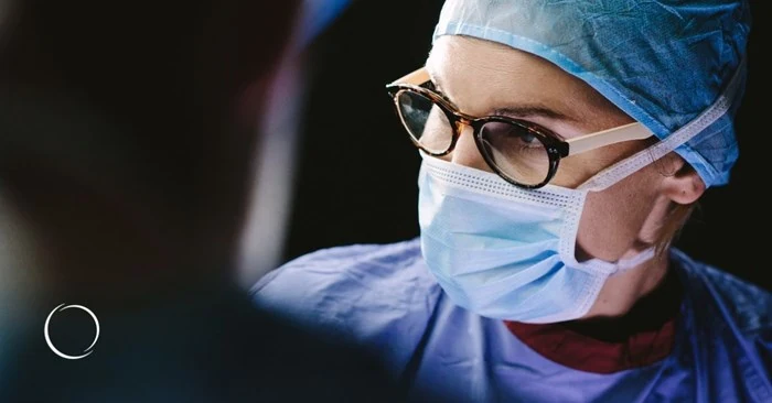 Doctor in the operating room closeup