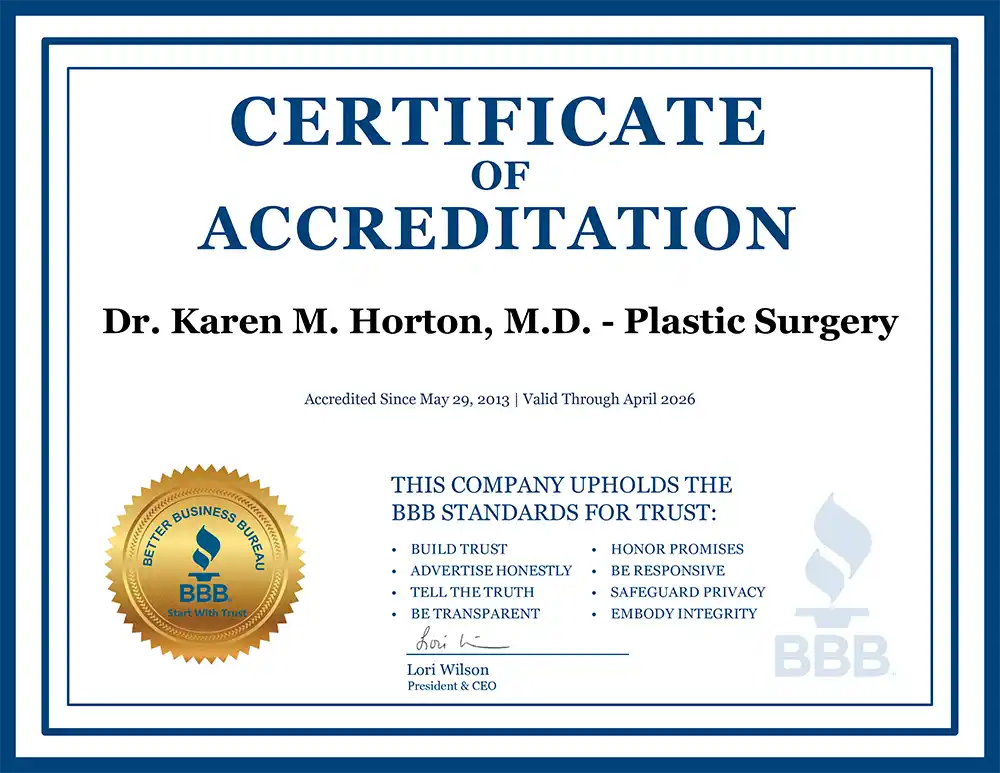 horton certificate of accreditation BBB